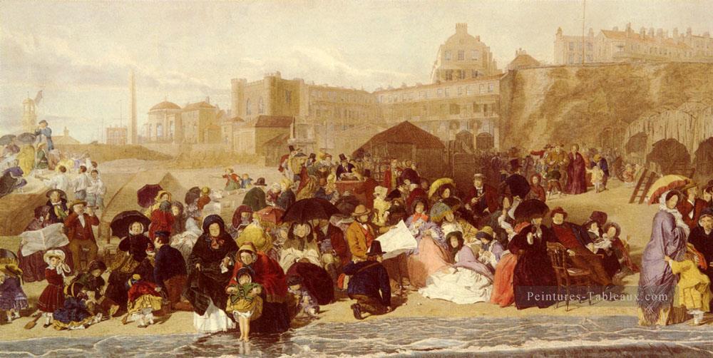 La vie au bord de la mer Ramsgate Sands victorien scène sociale William Powell Frith Peintures à l'huile
